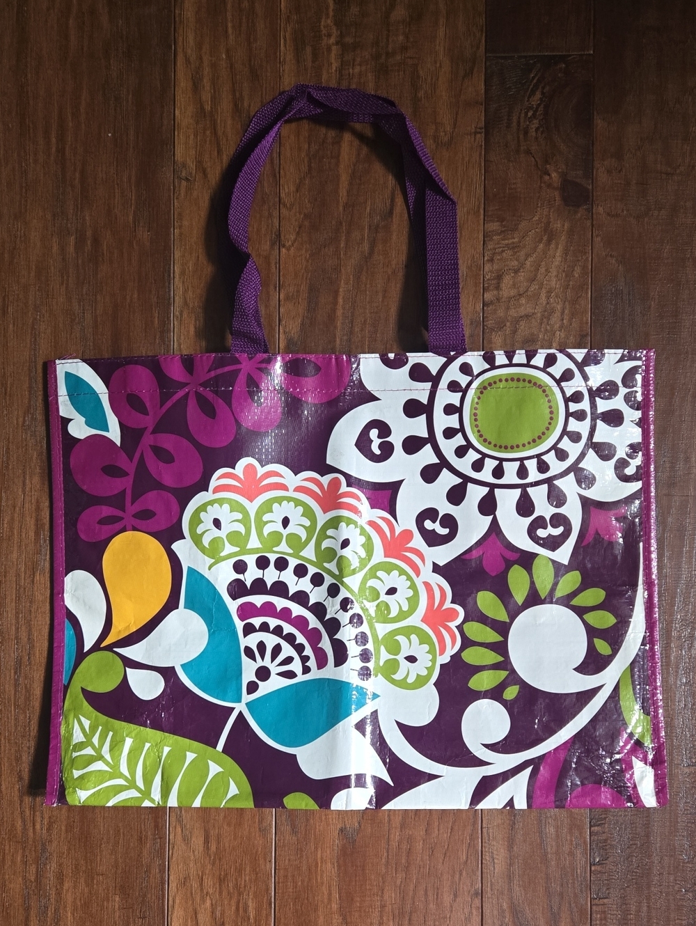 Vera Bradley Market Reusable Tote Bag Plum Crazy